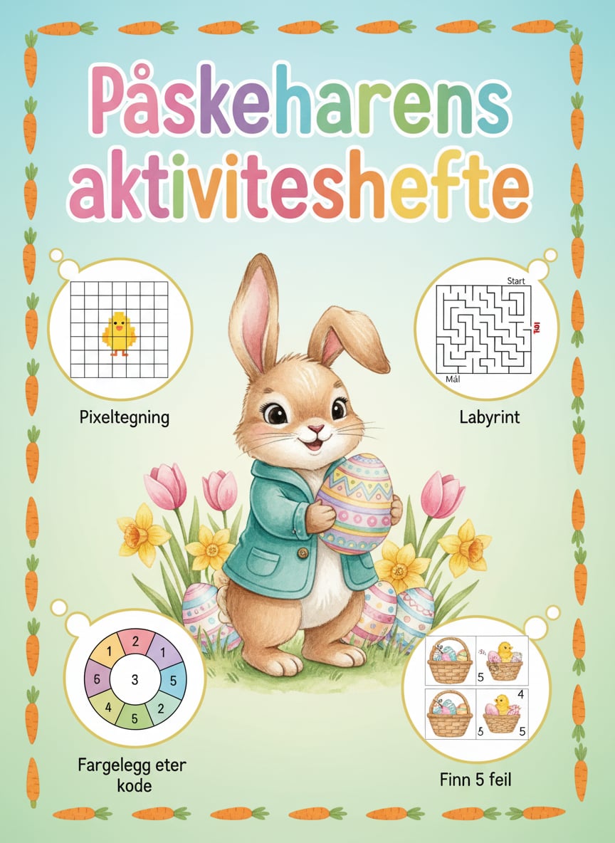 Påskeharens aktivitetshefte